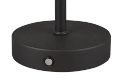 Trio Lighting Jeff LED bordlampe matt svart oppladbar