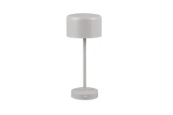 Trio Lighting Jeff LED Bordlampe grå oppladbar
