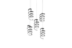 Trio Lighting Laola LED Taklampe 5L krom 4000K