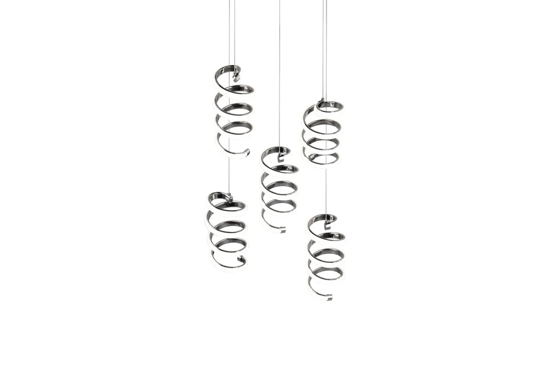 Trio Lighting Laola LED Taklampe 5L krom 4000K