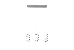 Trio Lighting Laola LED Taklampe 3L Krom 4000K