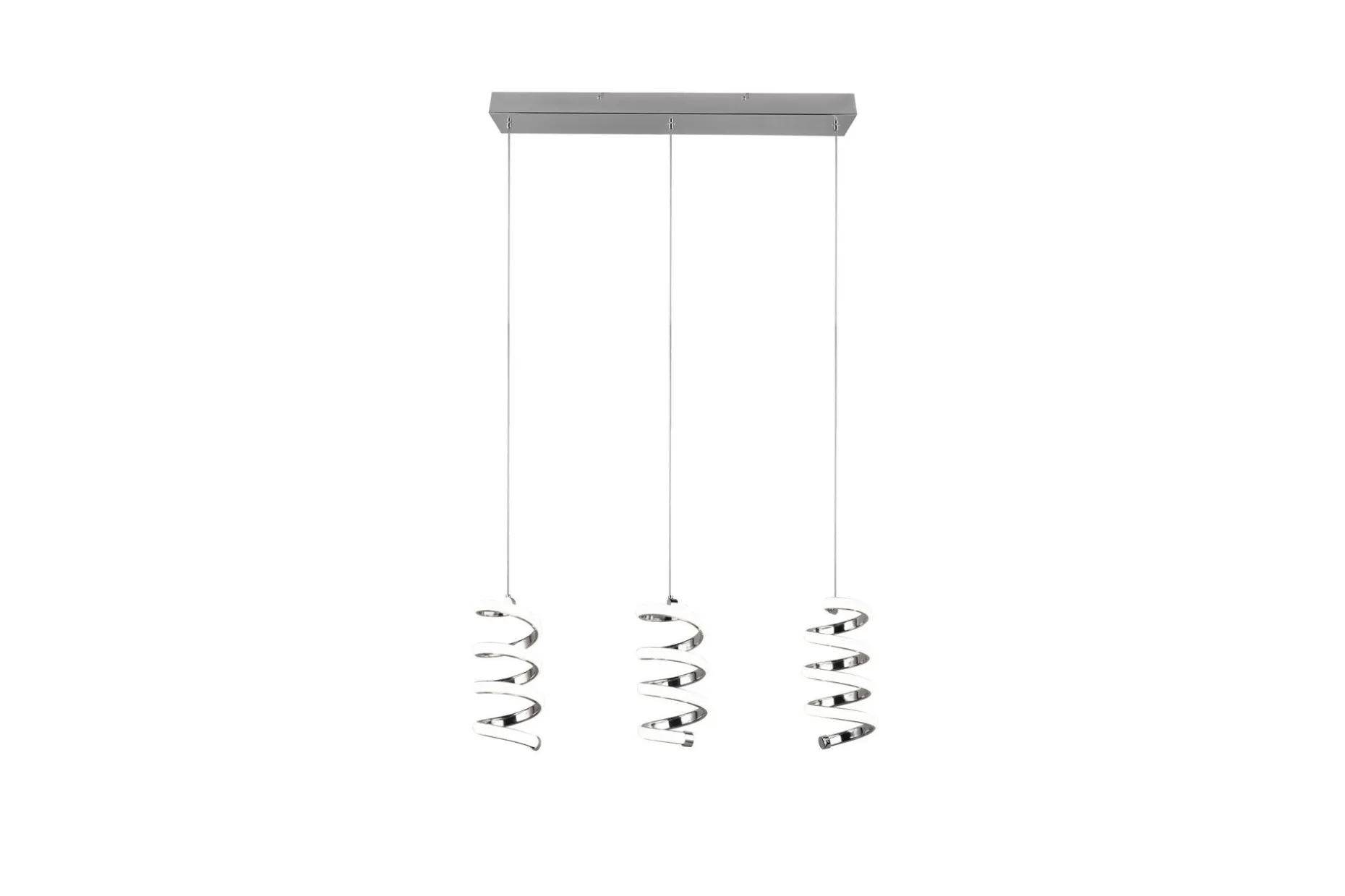 Trio Lighting Laola LED Taklampe 3L Krom 4000K