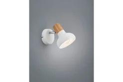 Trio Lighting Latika spotlight 1L E14 matt hvit/tre