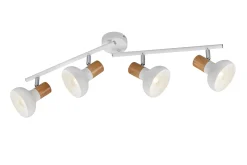 Trio Lighting Latika spotlight 4L E14 matt hvit/tre