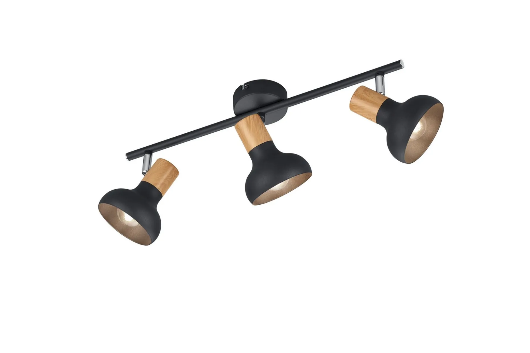 Trio Lighting Latika Spotlight 3L E14 Matt Svart/Tre
