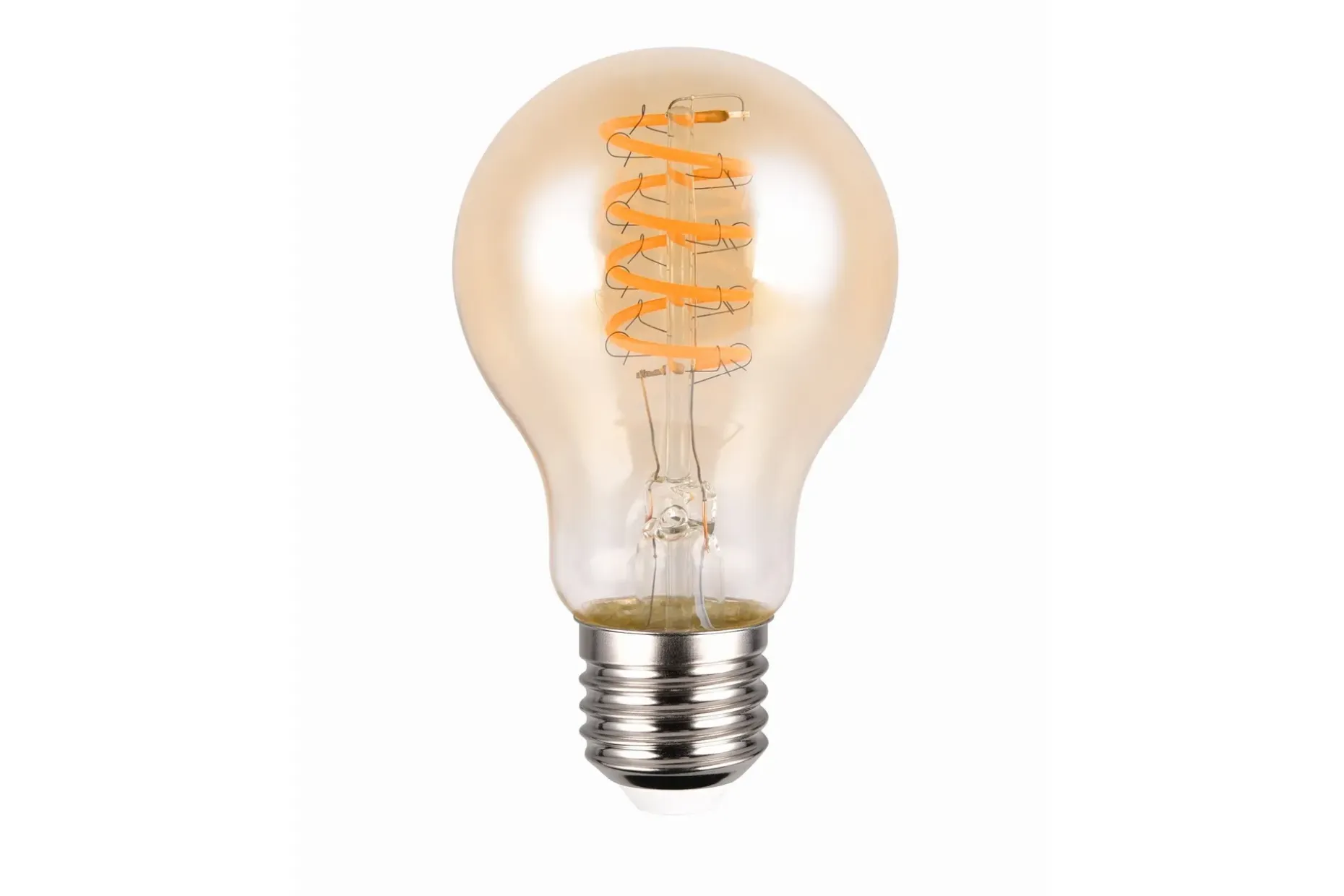 Trio Lighting LK LED E27 filament classic 7W 400lm 1800K brun switch dimmer