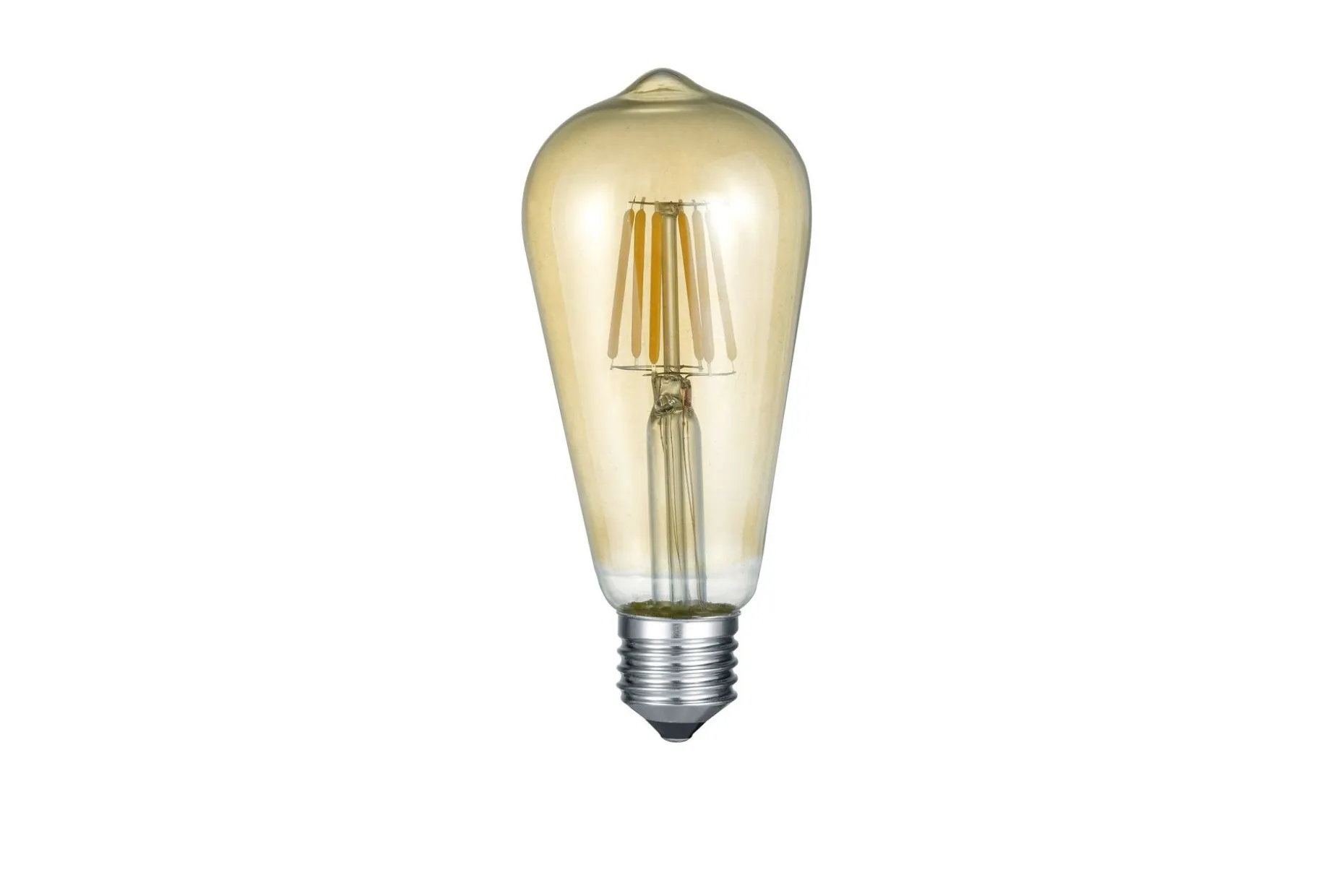 Trio Lighting LK LED E27 filament industrial 6W 420lm 2700K brun