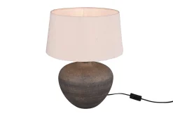 Trio Lighting Lou bordlampe 38cm E14 brun