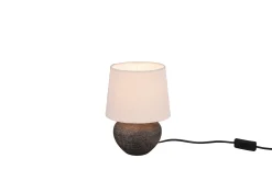 Trio Lighting Lou bordlampe 18cm E14 brun