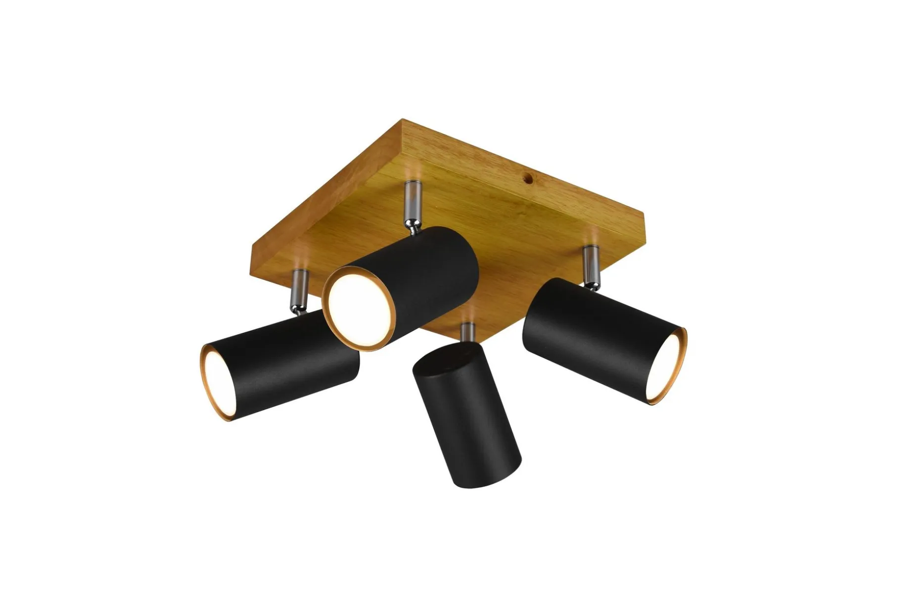 Trio Lighting Marley spot 4L GU10 matt svart/tre