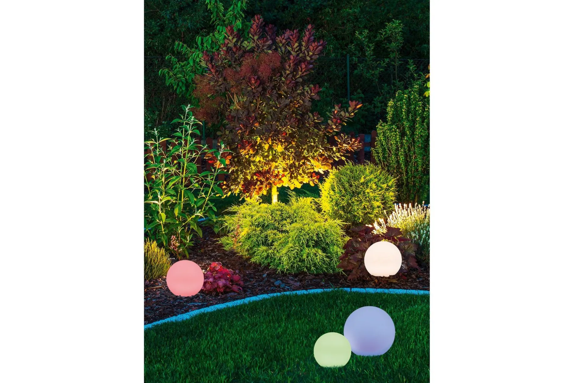 Trio Lighting Melo solkule + spyd 20cm RGBW