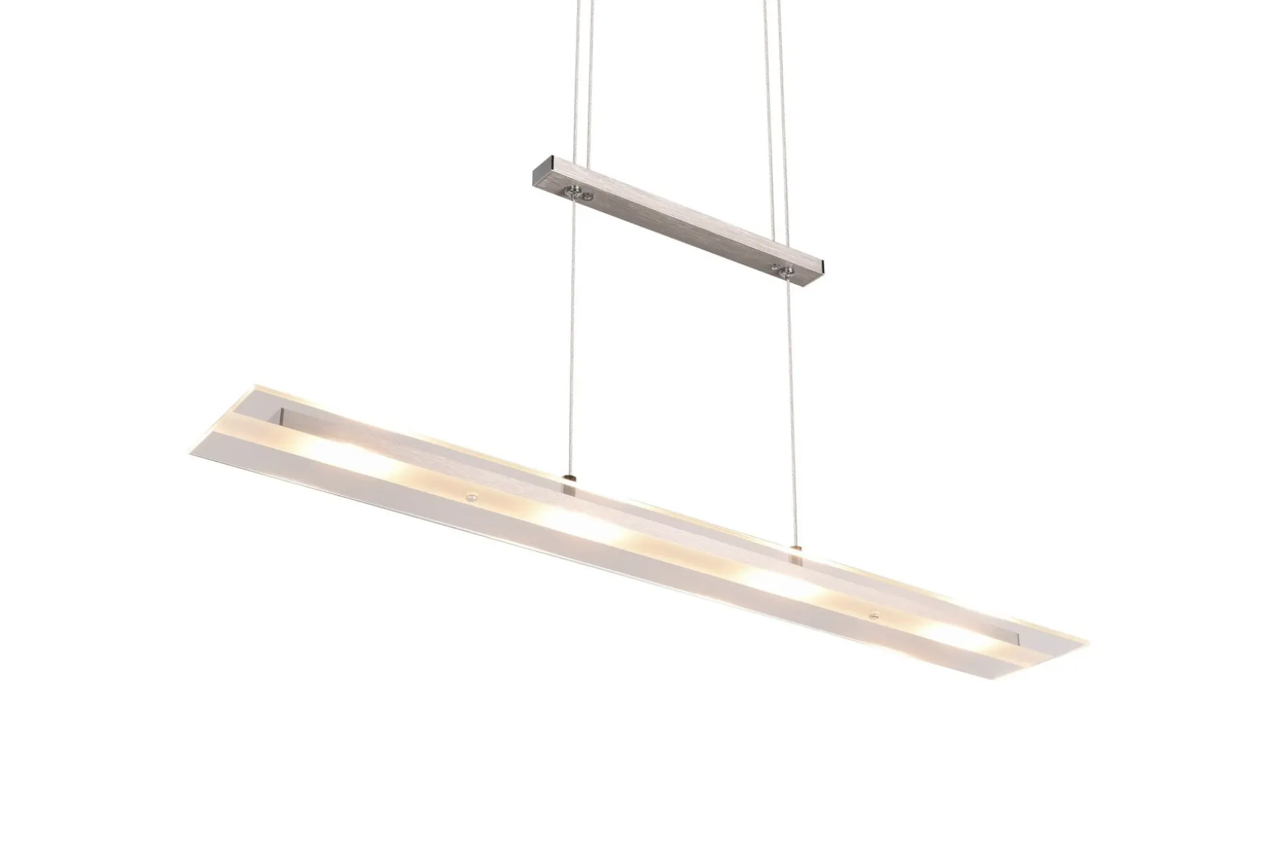 Trio Lighting Milos LED Taklampe Børstet Stål