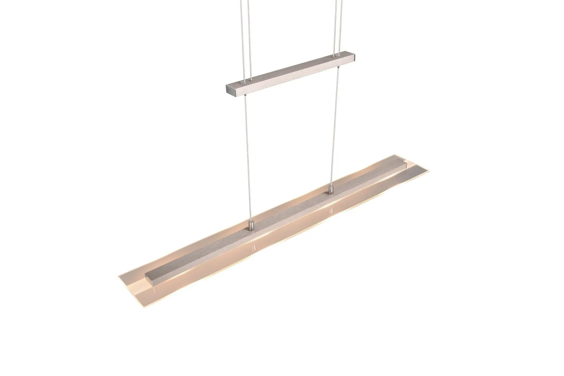 Trio Lighting Milos LED Taklampe Børstet Stål
