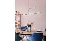 Trio Lighting Milos LED Taklampe Børstet Stål