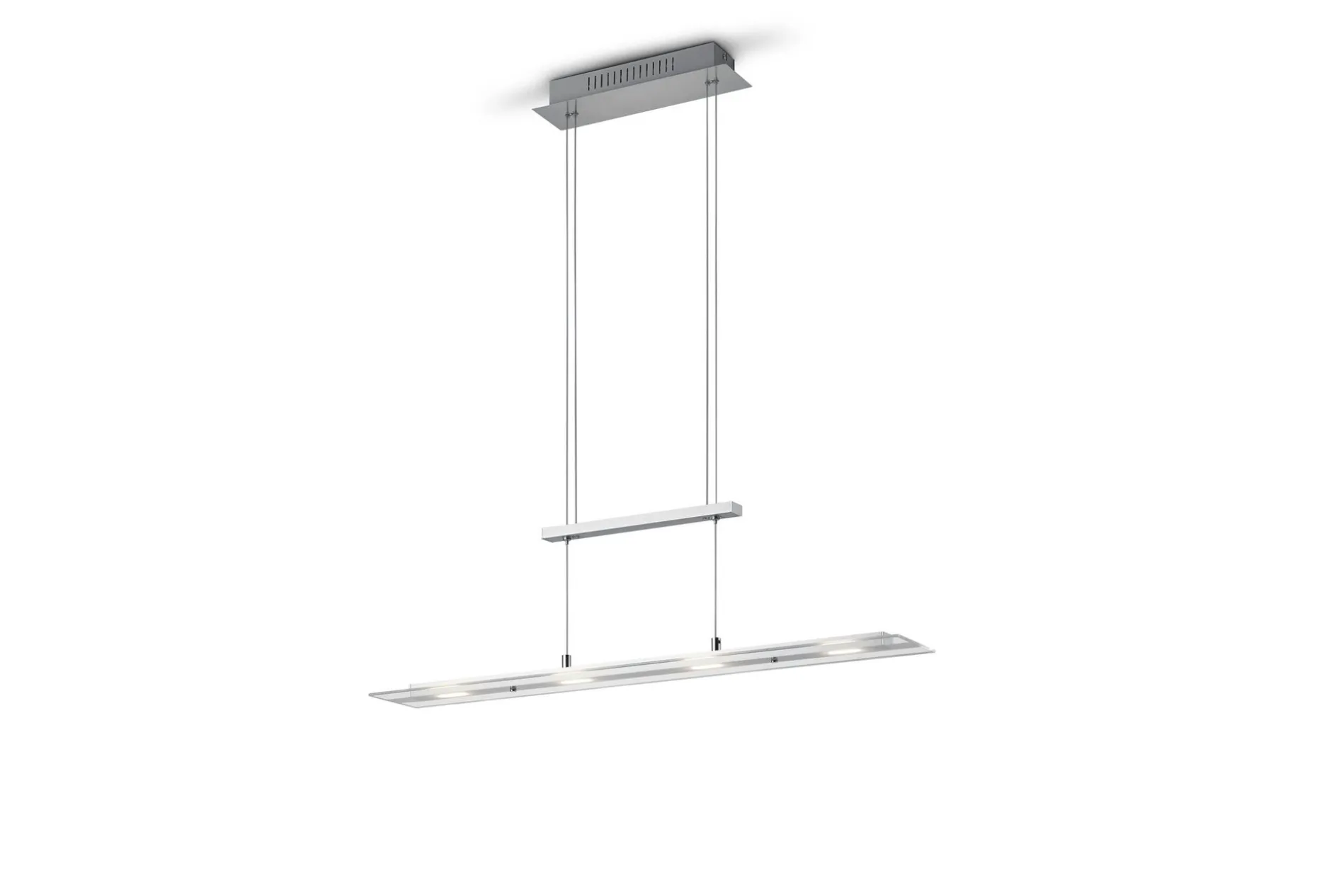 Trio Lighting Milos LED Taklampe Børstet Stål