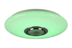 Trio Lighting Musica LED plafond med Bluetooth-høyttaler RGBW
