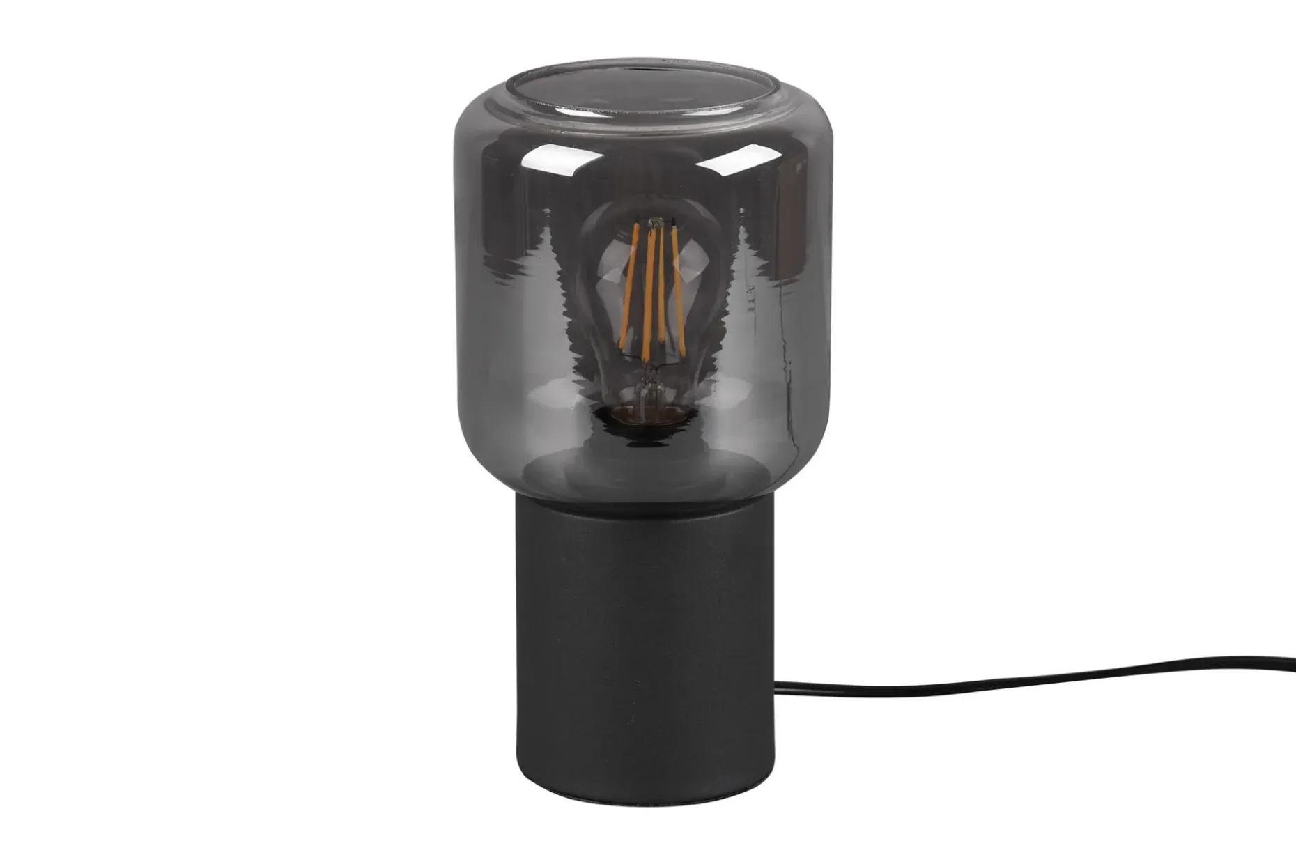 Trio Lighting Nico bordlampe E27 matt sort