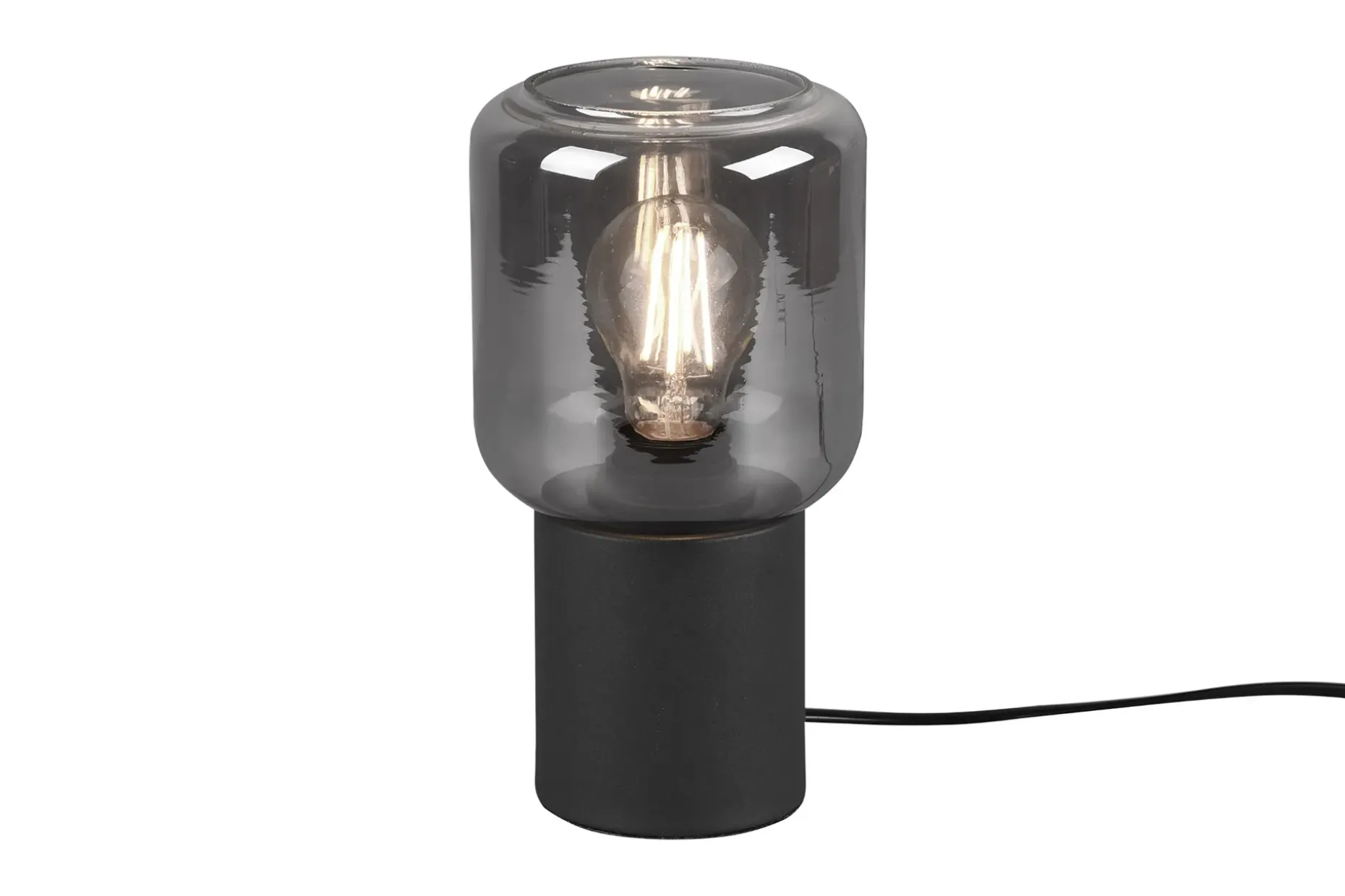 Trio Lighting Nico bordlampe E27 matt sort