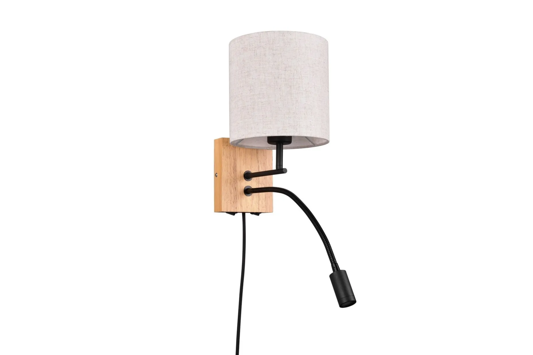 Trio Lighting Nilam Vegglampe m. Leselampe 18 cm LED + E27 tre