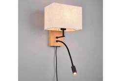 Trio Lighting Nilam Vegglampe med leselampe 25 cm LED + E27 tre