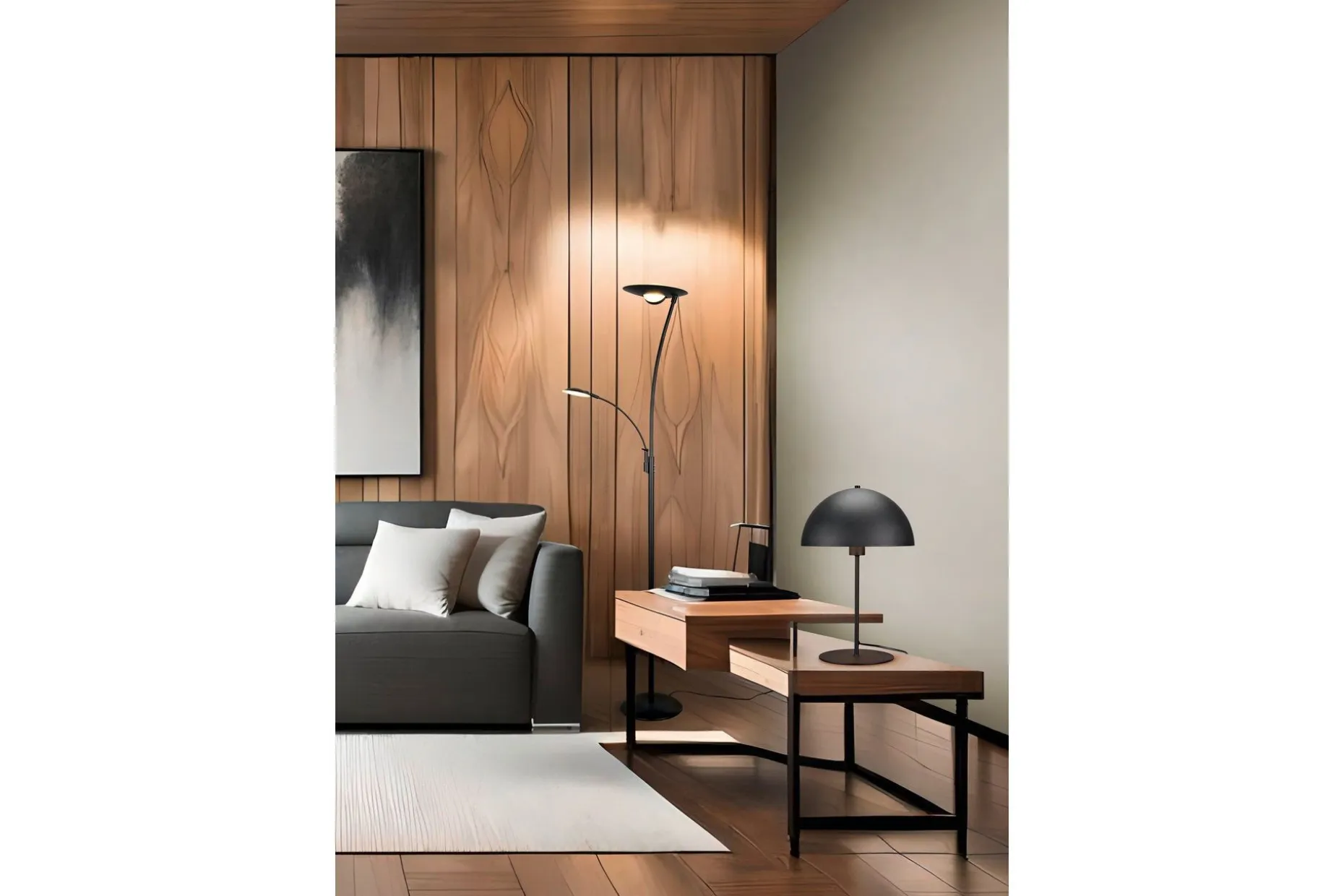 Trio Lighting Nola Bordlampe 45 cm E27 matt svart