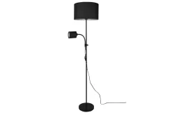 Trio Lighting Owen gulvlampe E27+E14 svart