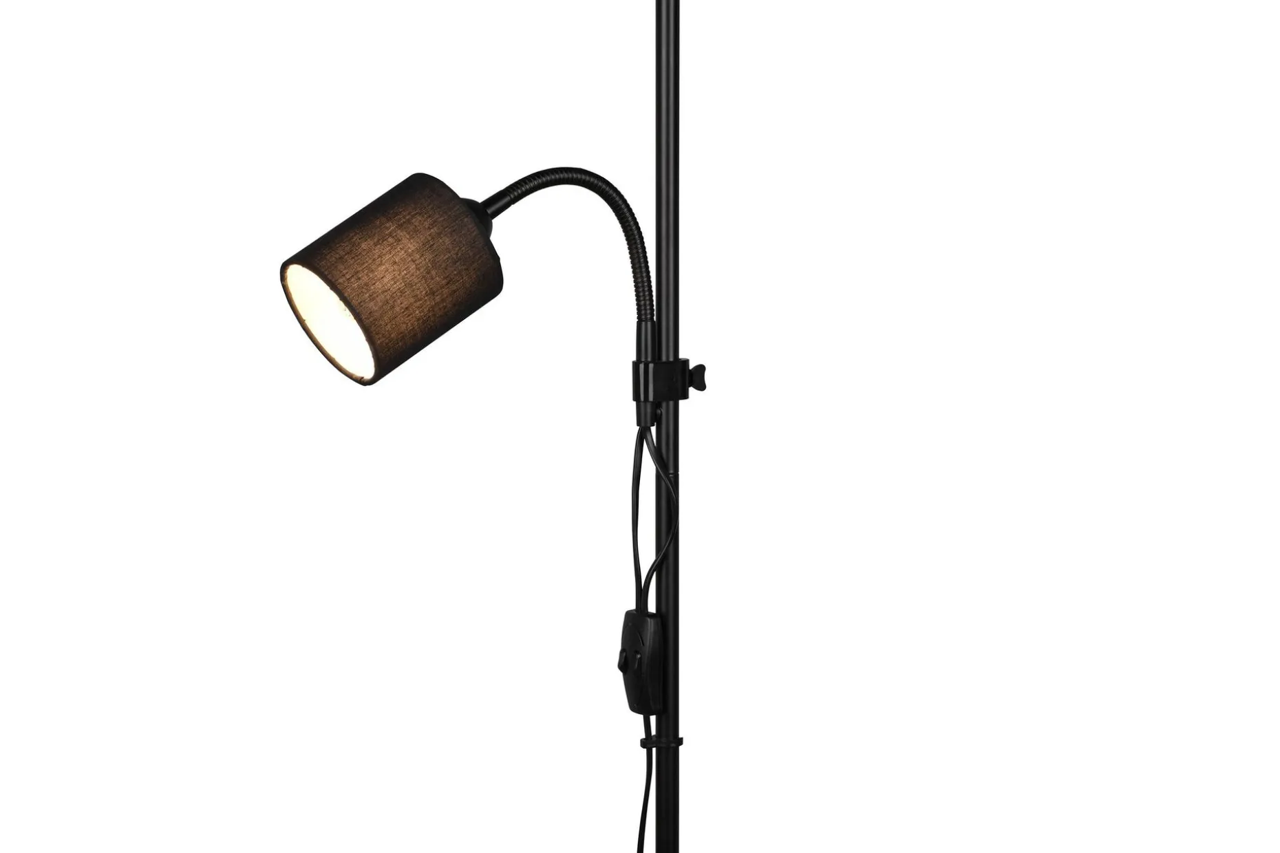 Trio Lighting Owen gulvlampe E27+E14 svart