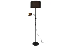 Trio Lighting Owen gulvlampe E27+E14 svart