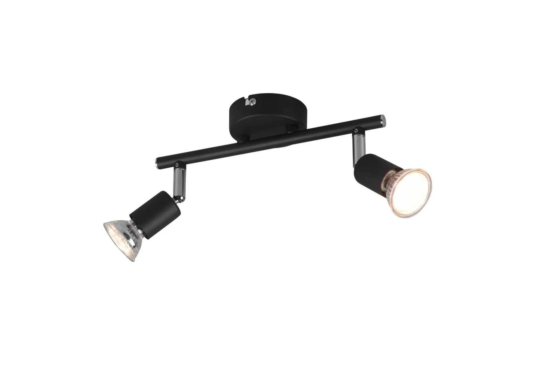 Trio Lighting Paris spotlight 2L GU10 matt svart
