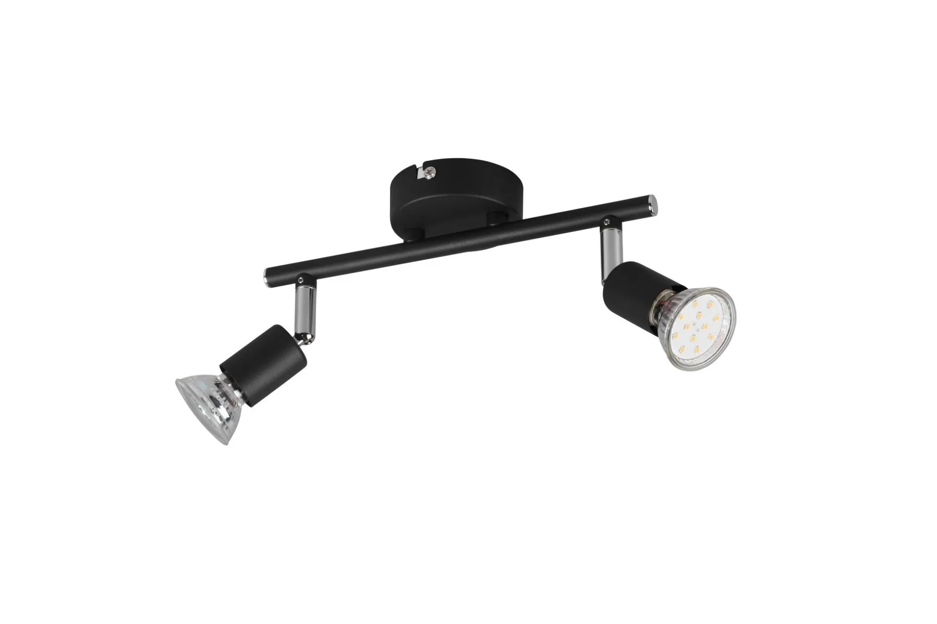 Trio Lighting Paris spotlight 2L GU10 matt svart