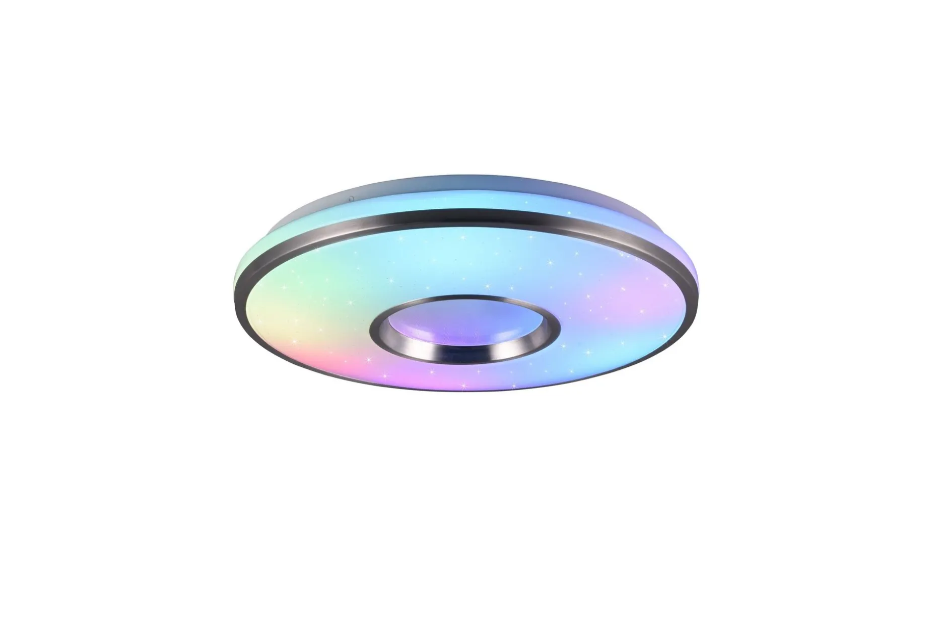Trio Lighting Realta LED Taklampe 39 cm Børstet Aluminium RGBW