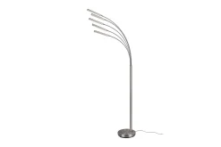 Trio Lighting Reed LED gulvlampe børstet stål
