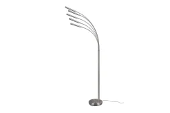 Trio Lighting Reed LED gulvlampe børstet stål