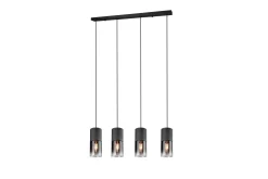 Trio Lighting Robin taklampe 4L E27 matt svart