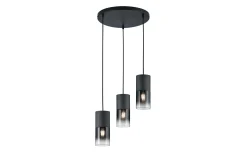 Trio Lighting Robin taklampe 3L E27 matt svart
