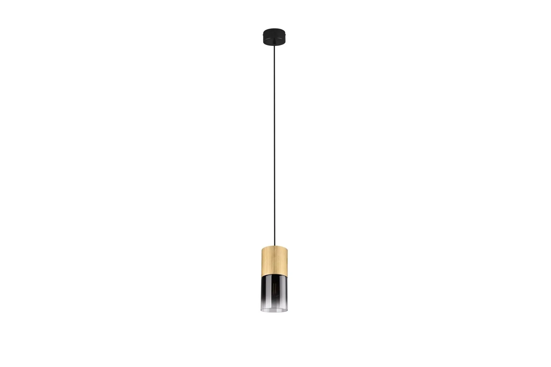 Trio Lighting Robin taklampe 1L E27 matt messing/røkfarget