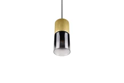 Trio Lighting Robin taklampe 1L E27 matt messing/røkfarget