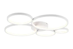 Trio Lighting Rondo LED plafond matt hvit 5L