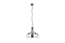 Trio Lighting Rostica lysekrone 5L E27 rustikk