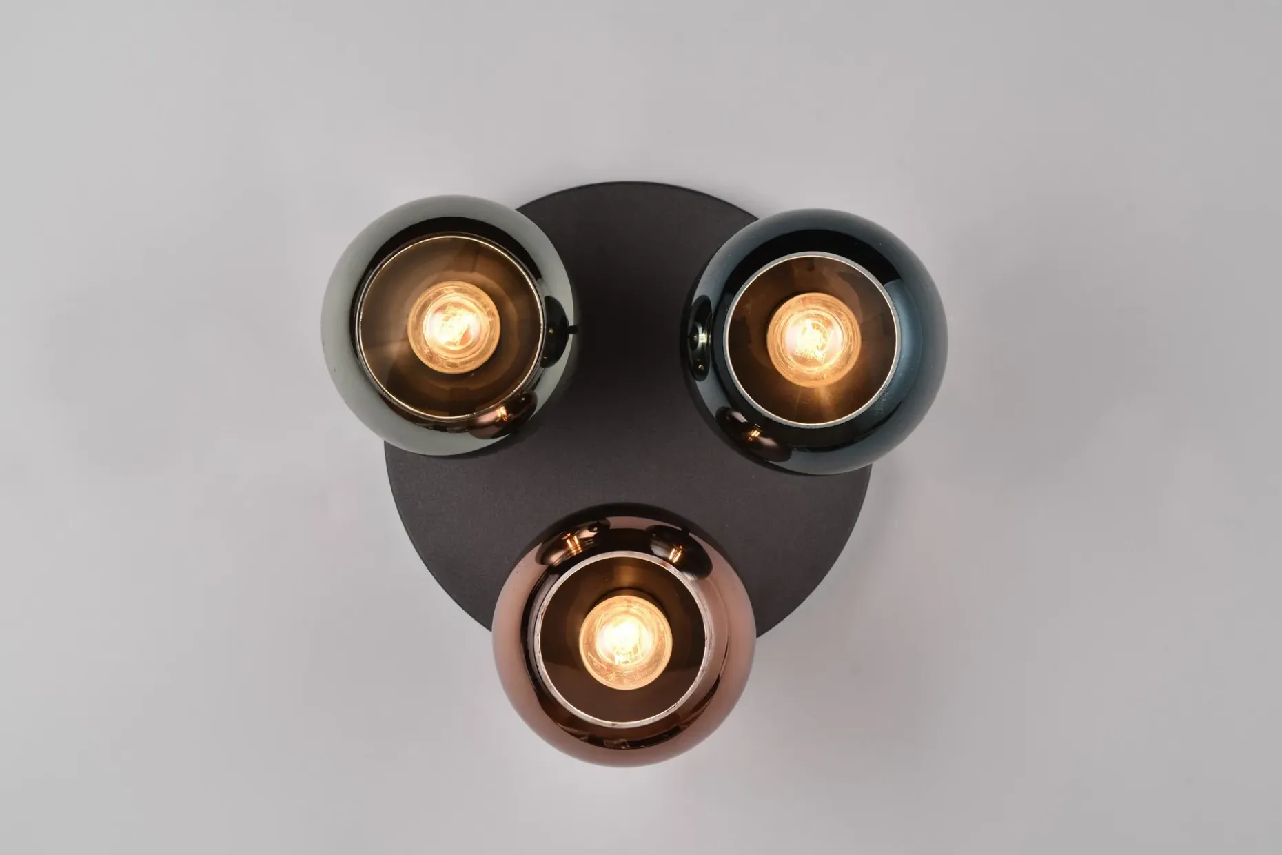 Trio Lighting Sheldon plafond 3L E14 flerfarget