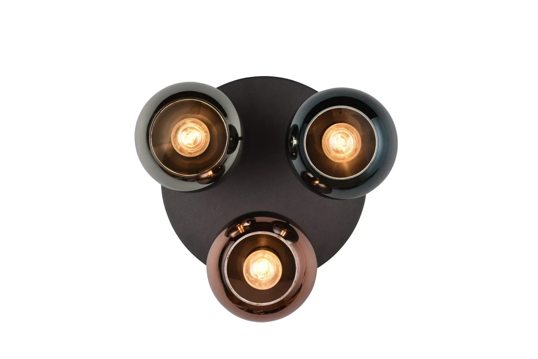 Trio Lighting Sheldon plafond 3L E14 flerfarget
