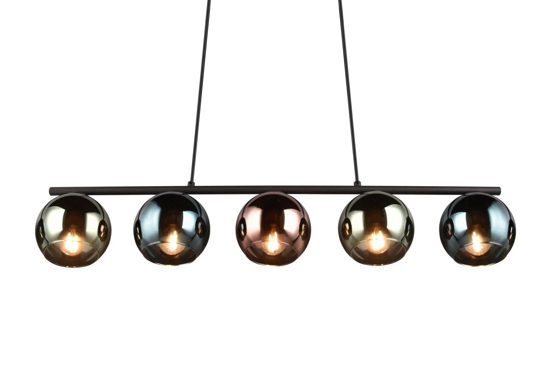 Trio Lighting Sheldon taklampe 5L E14 flerfarget