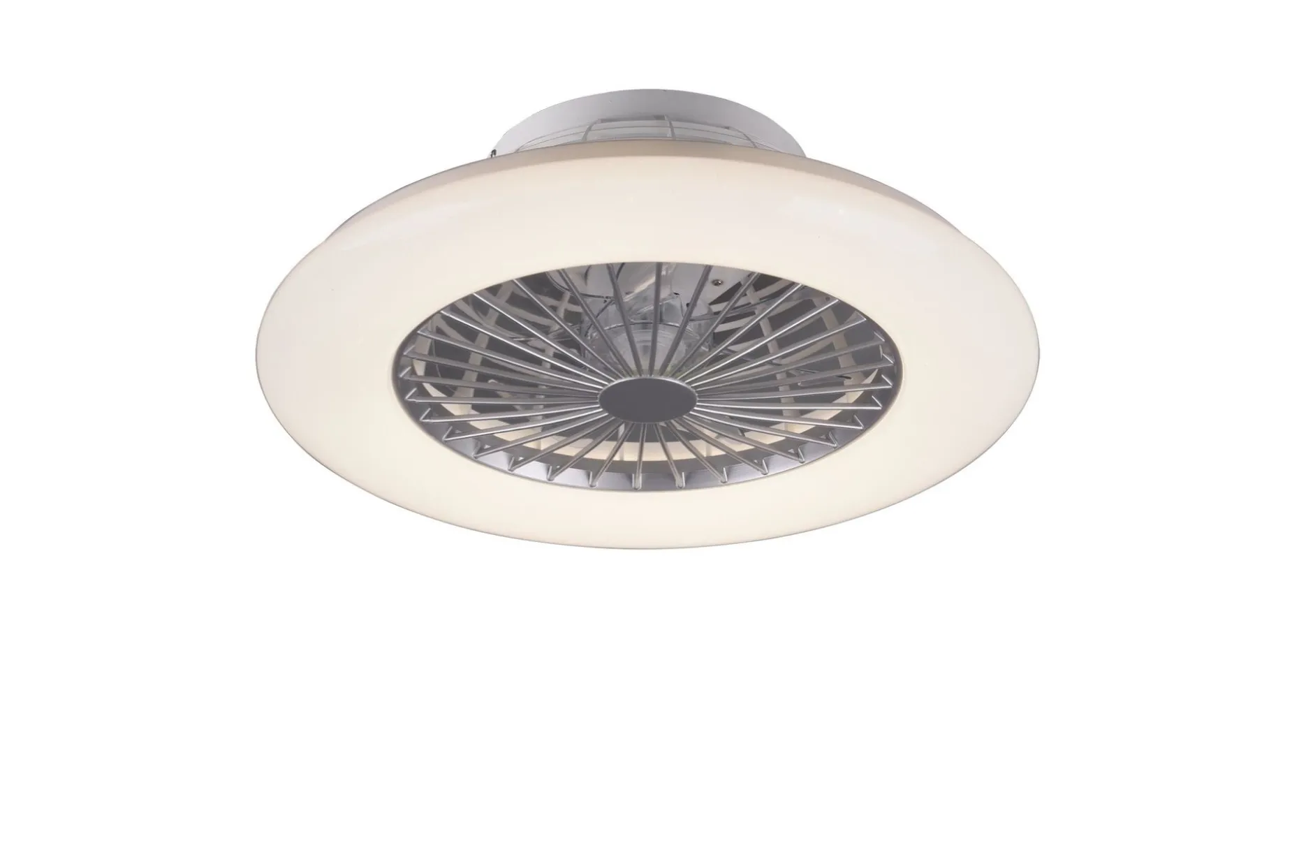 Trio Lighting Stralsund LED tak-/veggvifte hvit