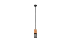 Trio Lighting Tosh taklampe E27 matt sort