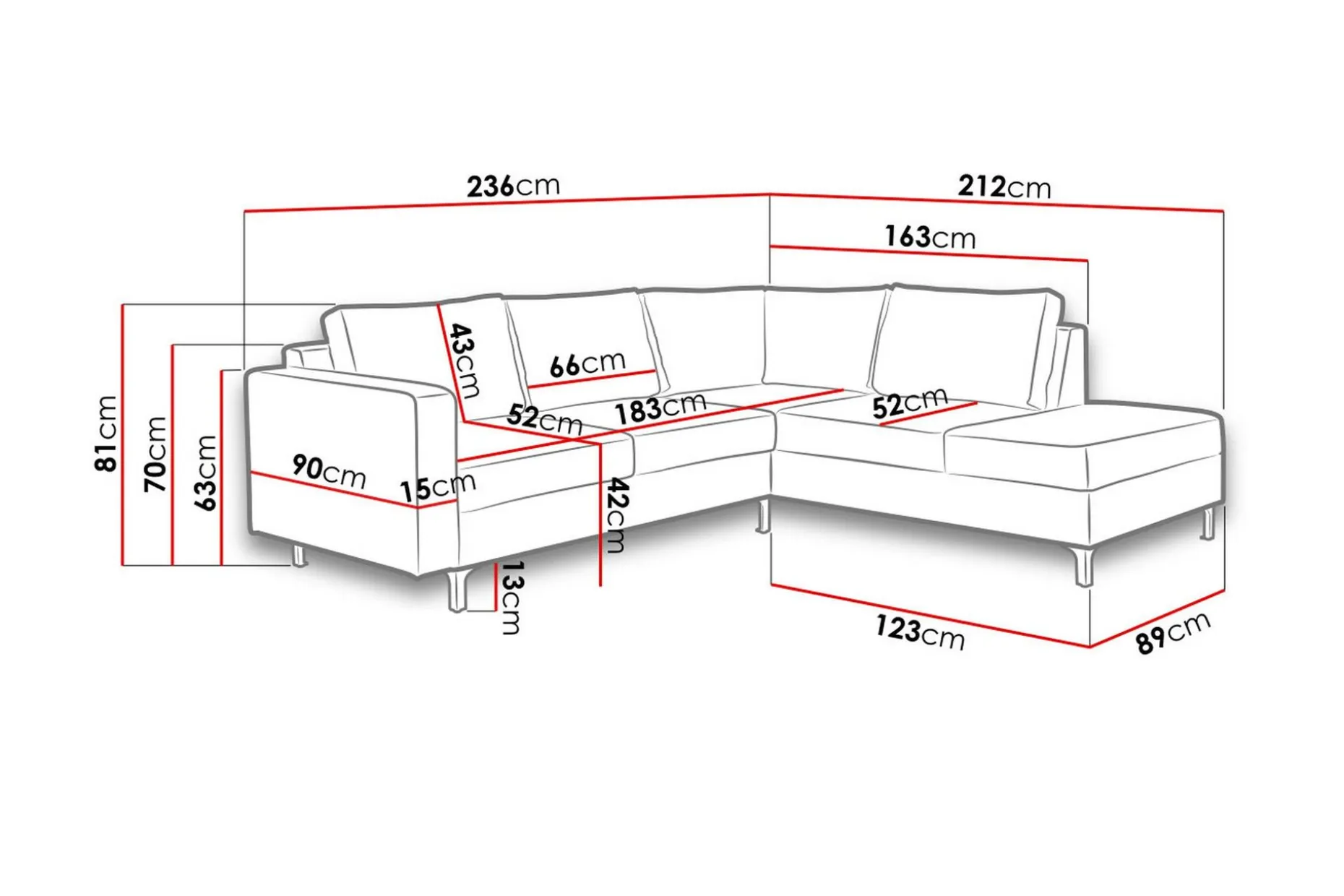 Truro Hjørnesofa