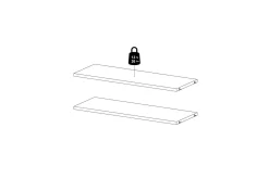 Trysil Hylleplate 75,4x26,45 cm