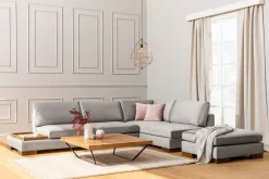 Tulima Sofa med Sjeselong m Krakk Høyre