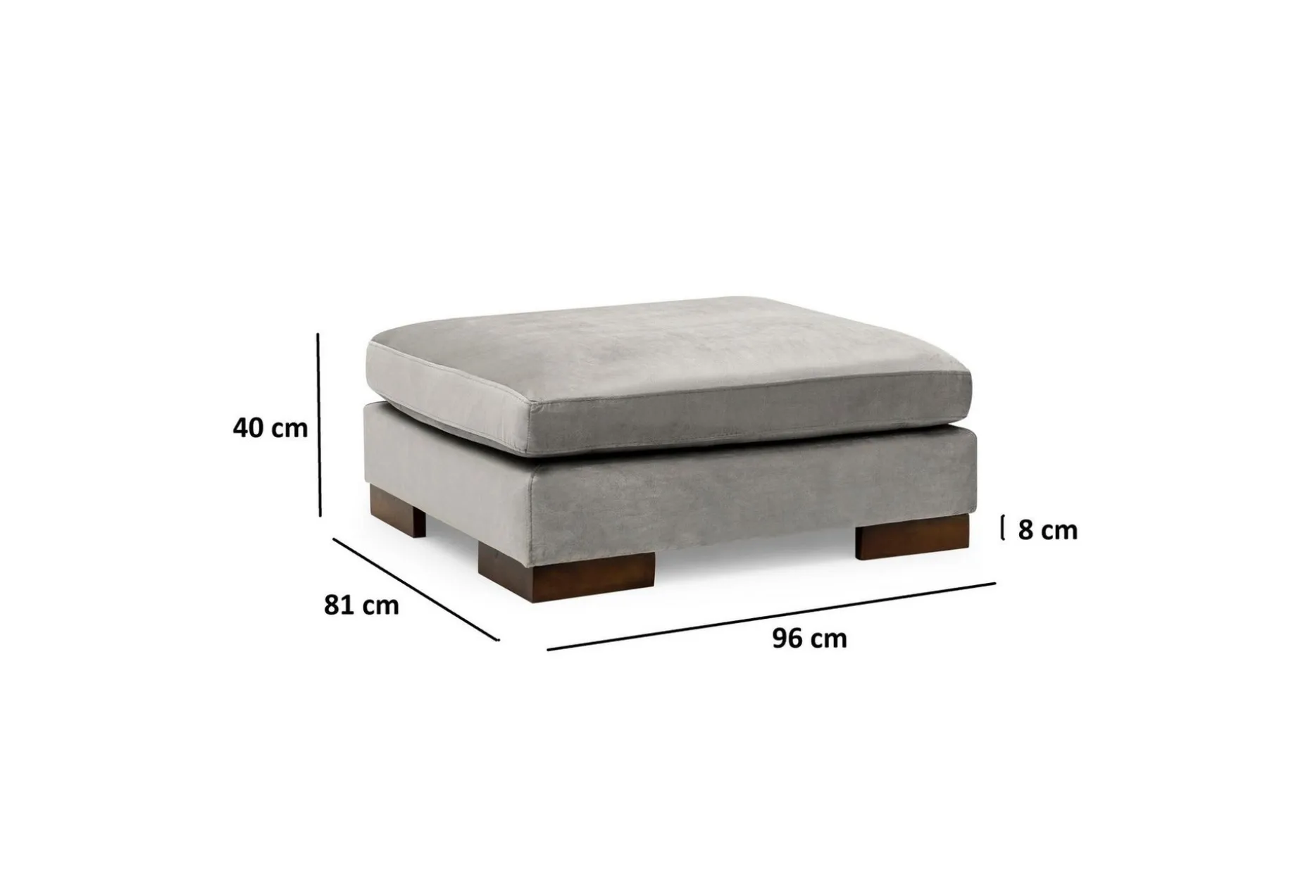 Tulima Sofa med Sjeselong m Krakk Høyre