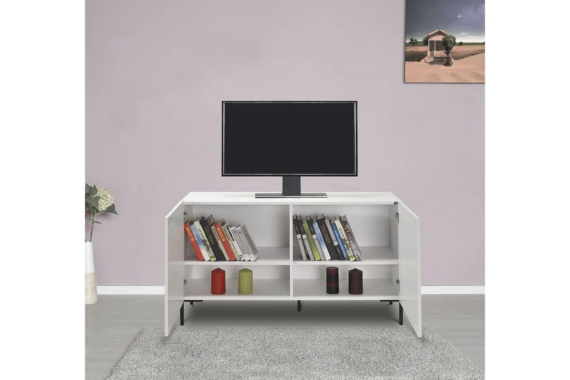TV-bord Galnor Almasi / Hvit