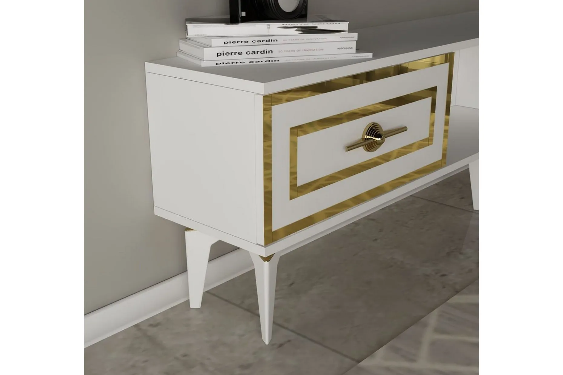 TV-enhet Barriet Hvit